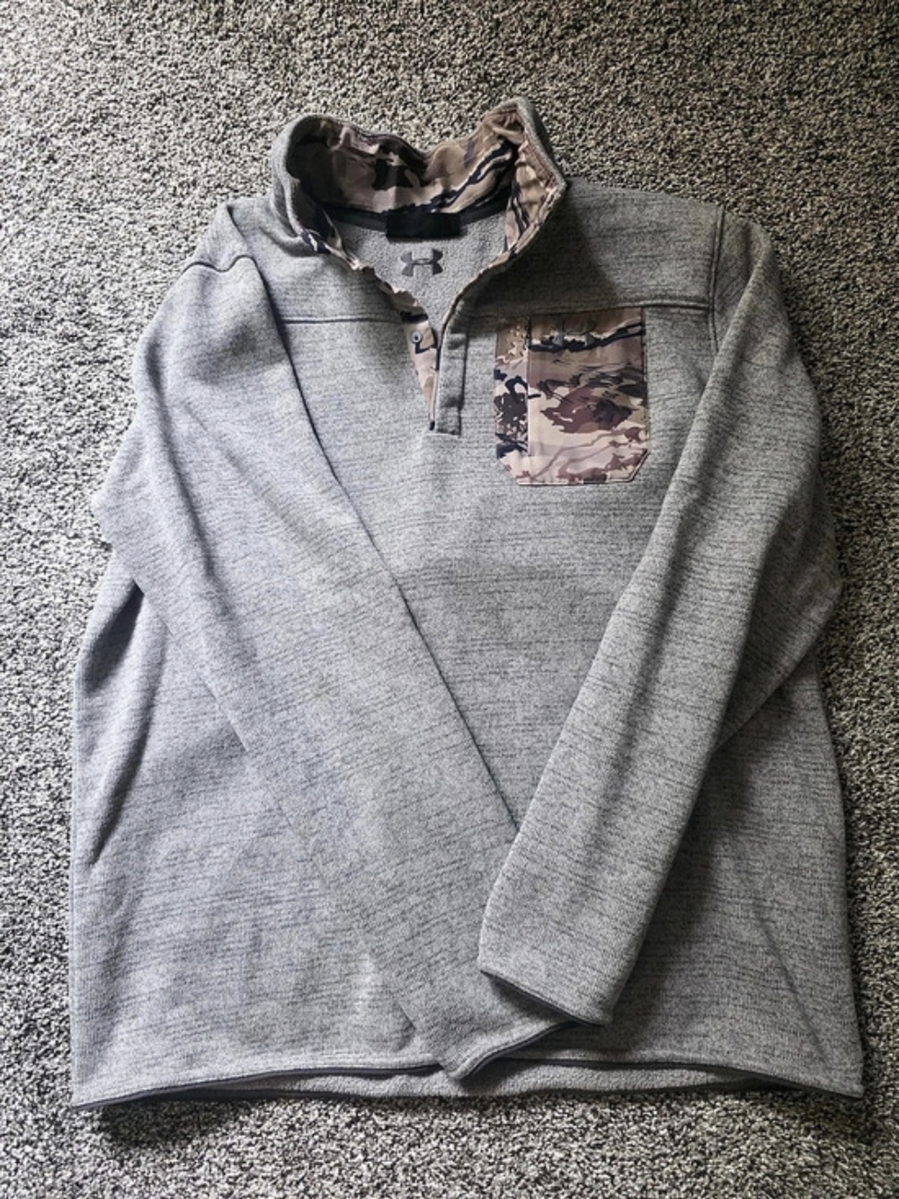 Under Armour UA Storm SweaterFleece Snap Mock Camo Pullover 3XL